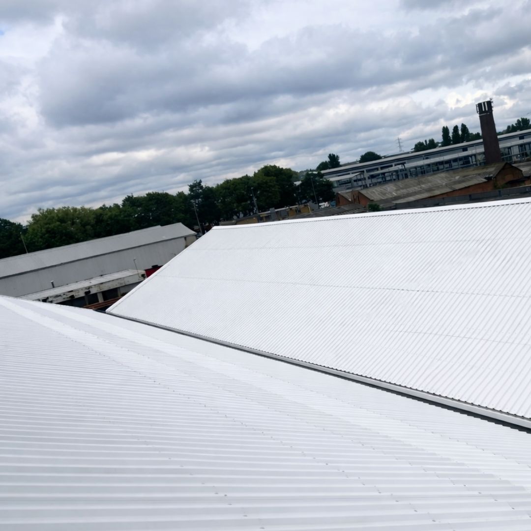Commercial roof replacement project completed in Aston Birmingham by Senbar Construction