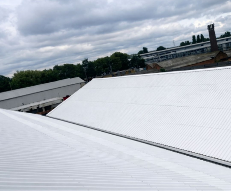 Commercial roof replacement project completed in Aston Birmingham by Senbar Construction