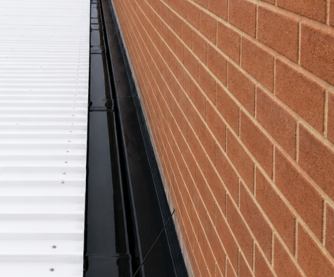 Plygene gutter lining installation completed by Senbar Construction in West Bromwich