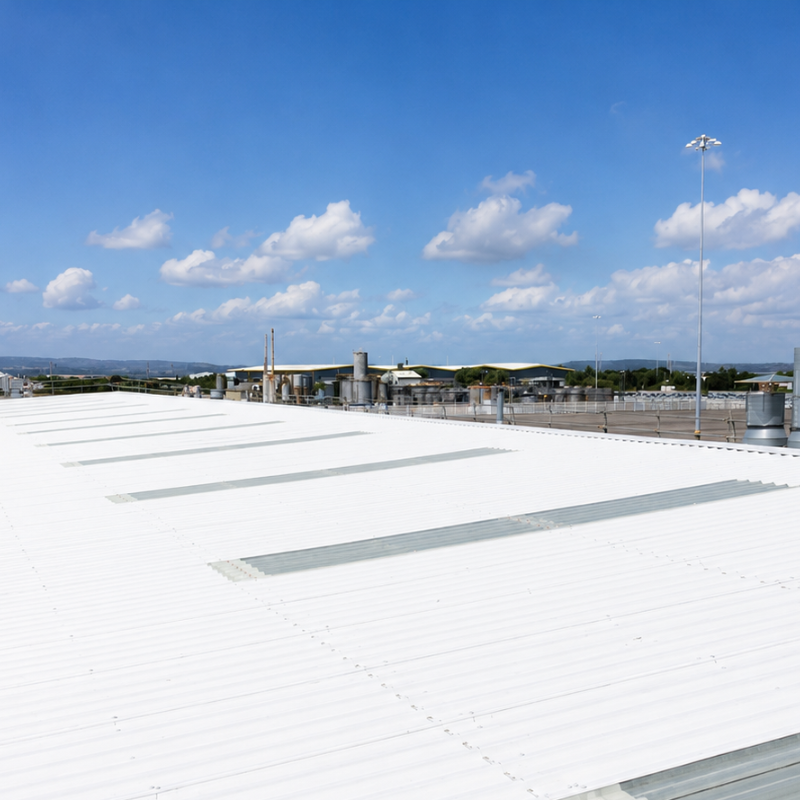 Commercial roof overclad installation completed by Senbar Construction in Bristol