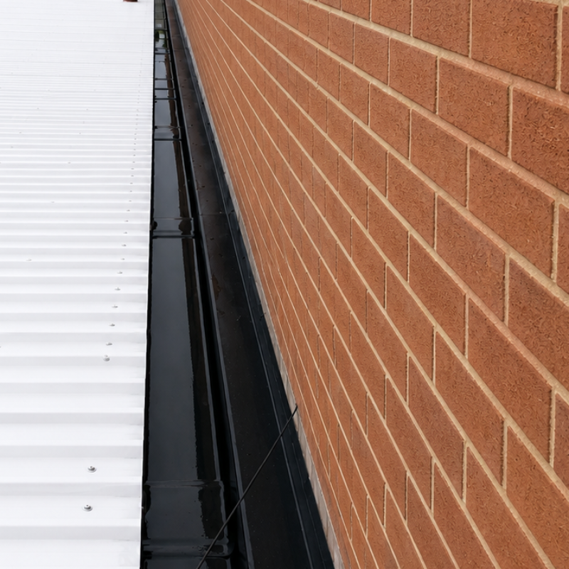 Plygene gutter lining installation completed by Senbar Construction in West Bromwich
